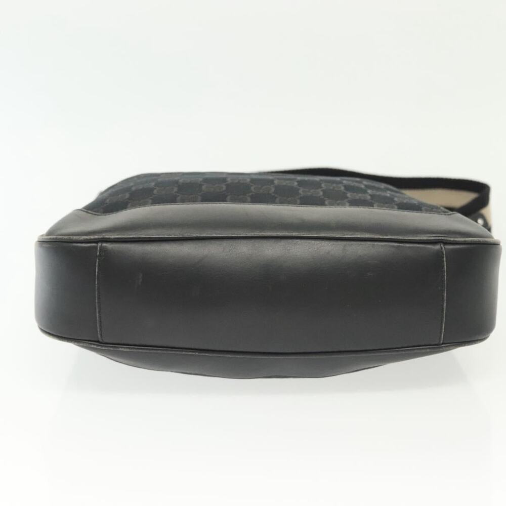 GUCCI Bamboo GG Canvas Hand Bag Black Silver 001 001 - Picture 11 of 16